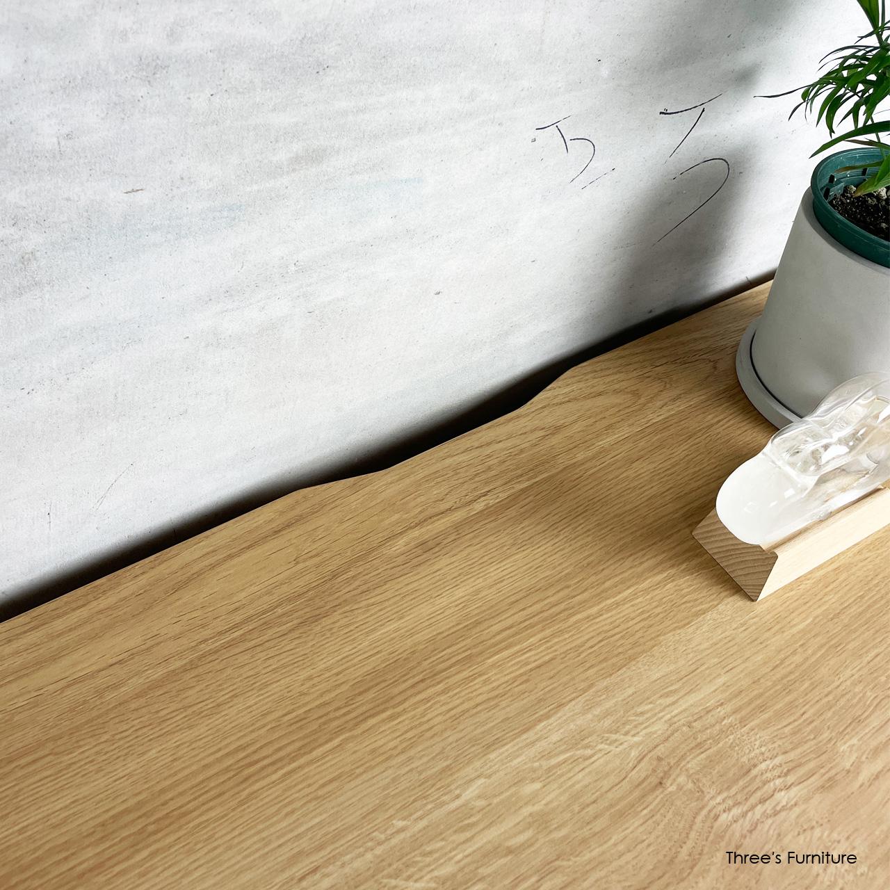 リビングチェスト チェスト リビング収納 引出し収納 木製脚 オーク無垢材 コンパクト 大人かわいい ｗ71 | 6枚目