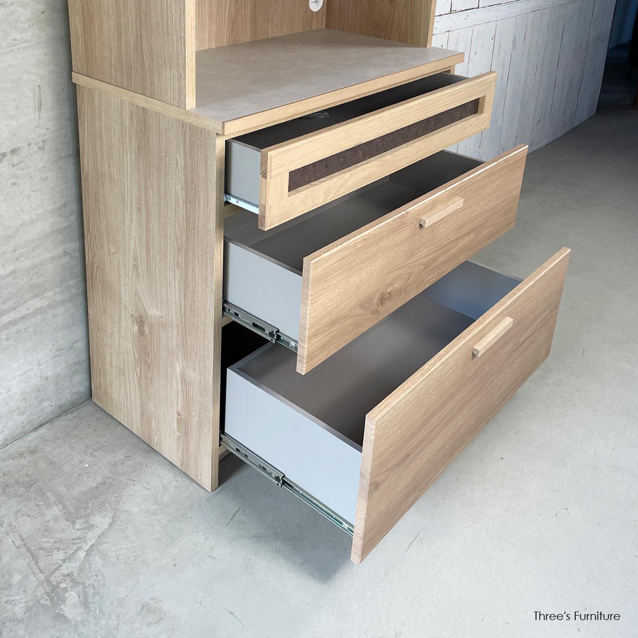 キッチンボーボード  食器棚 カップボード キャビネット キッチン収納 食器棚 幅80 bu-80 | 10枚目