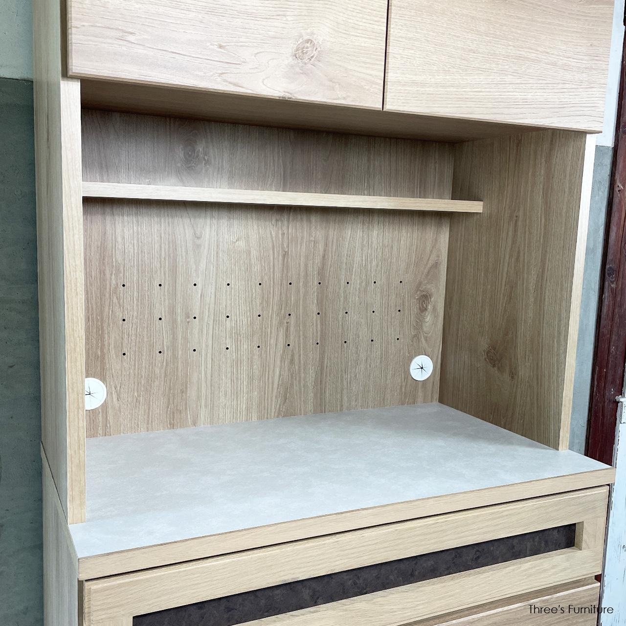 キッチンボーボード  食器棚 カップボード キャビネット キッチン収納 食器棚 幅80 bu-80 | 4枚目